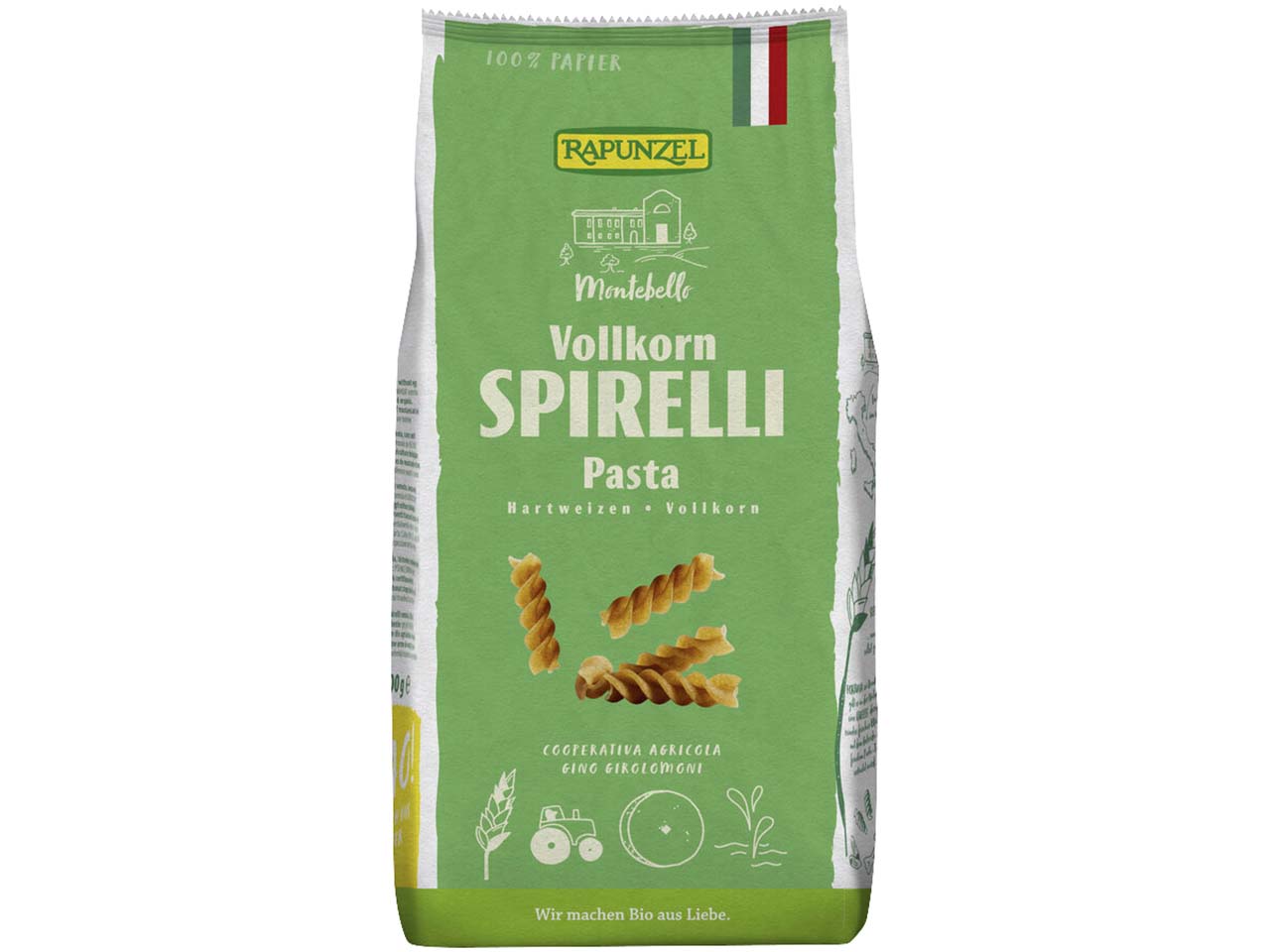 RAPUNZEL Bio-Spirelli "Vollkorn", 500 g