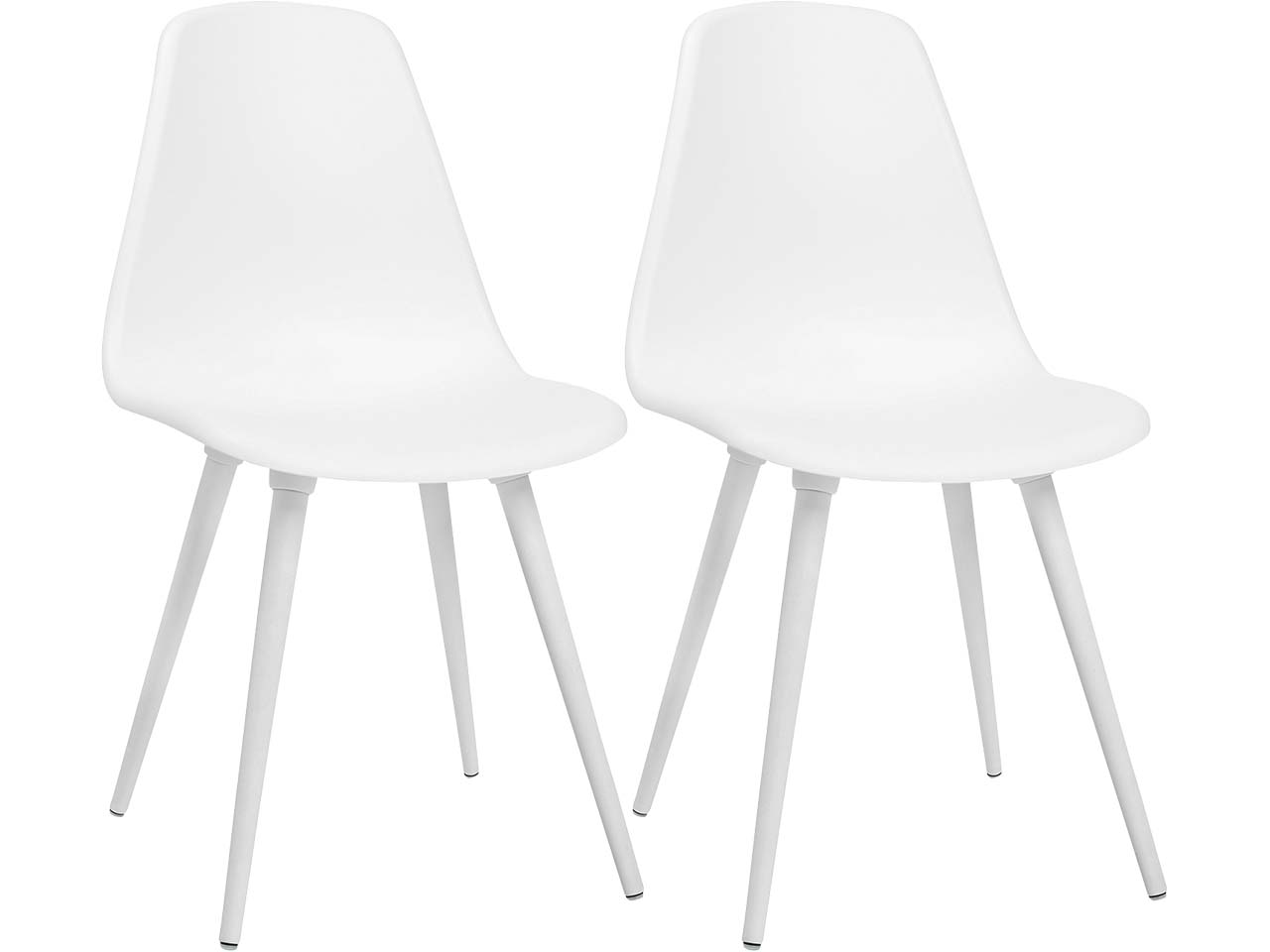 2 Topstar Stühle "T2020" ohne Armlehnen, weiß/weiß