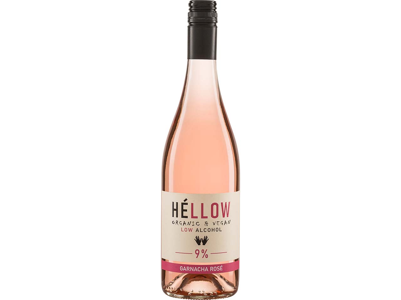 Bio-Rosé 'Hellow' Garnacha, alkoholreduziert, halbtrocken, San Isidro, 0,75 l