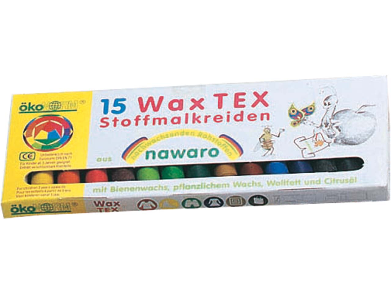 ökoNORM nawaro Stoffmalkreide 'Wax-Tex'