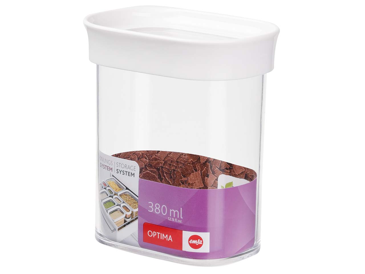 EMSA Vorratsdose "OPTIMA" rechteckig, Hochformat 0,38 l