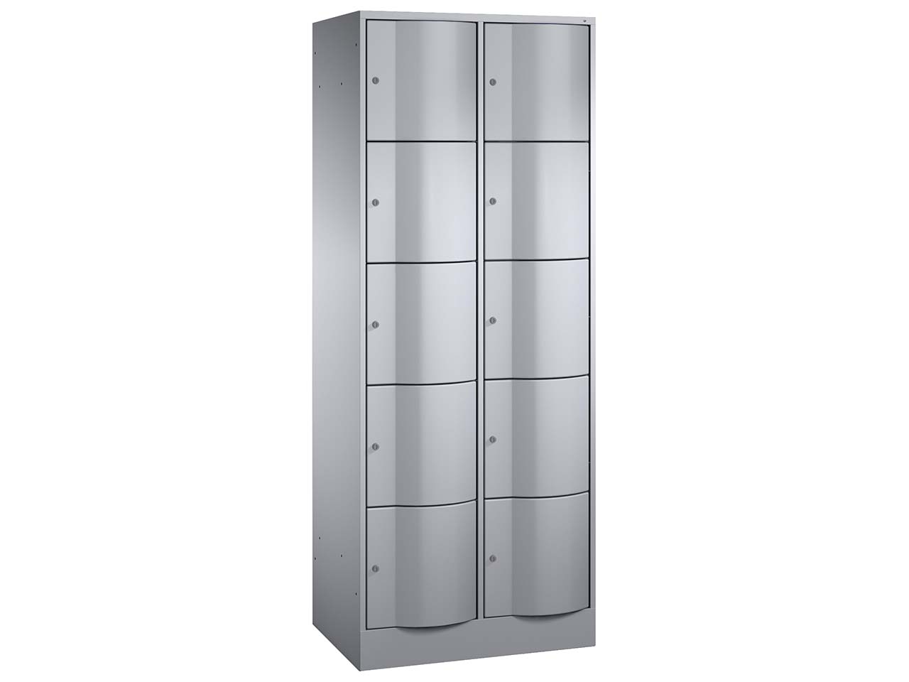 Schließfachschrank 2 Türme lg/lg 5er