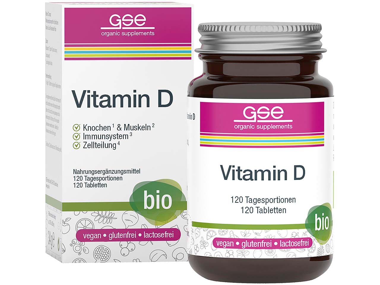 GSE Bio-Tabletten Vitamin D Compact, 120 Stück