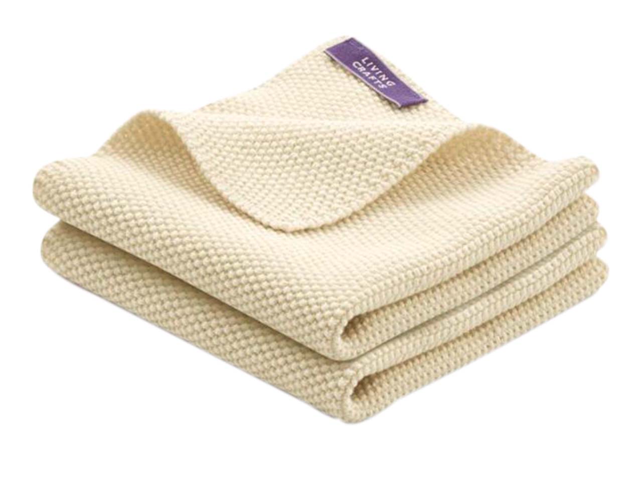 Living Crafts Spüllappen "Juno" 28 x 28 cm, natural