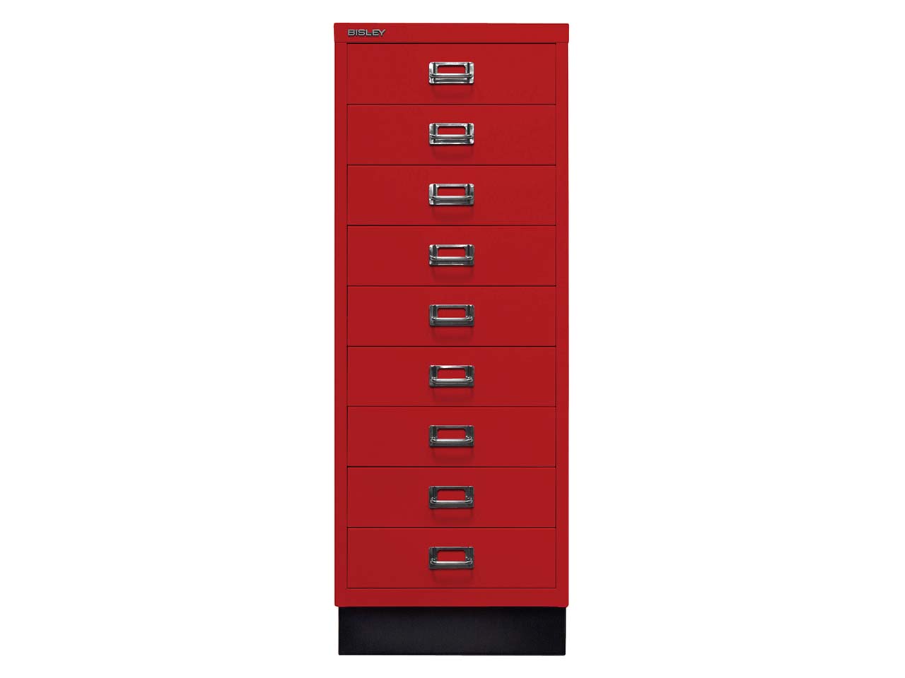 BISLEY Schubladenschrank "MultiDrawer" DIN A3 mit 9 Schubladen kardinalrot
