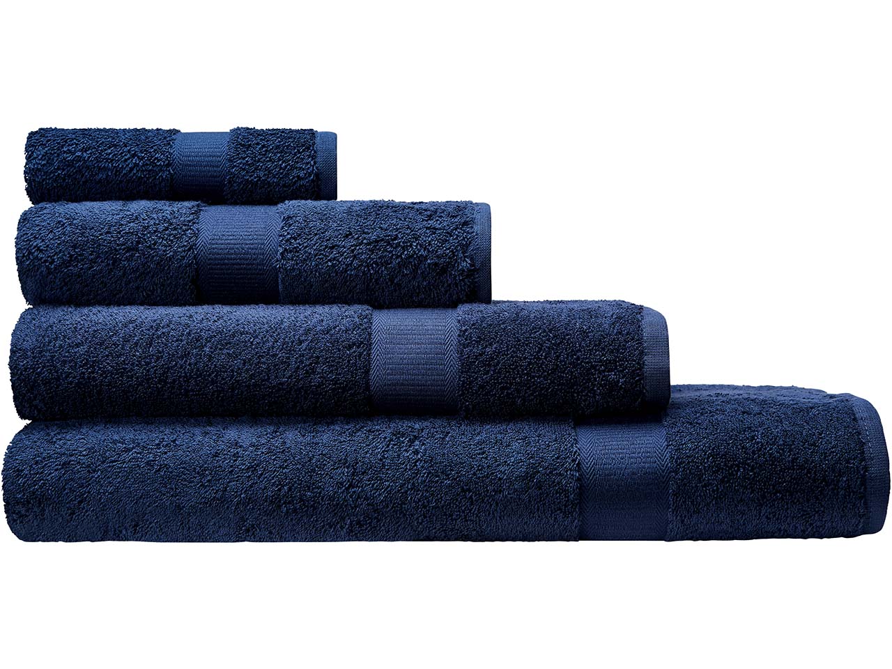 Cotonea Frottier Badetuch 100 x 180 cm, Bio-Baumwolle, azurblau