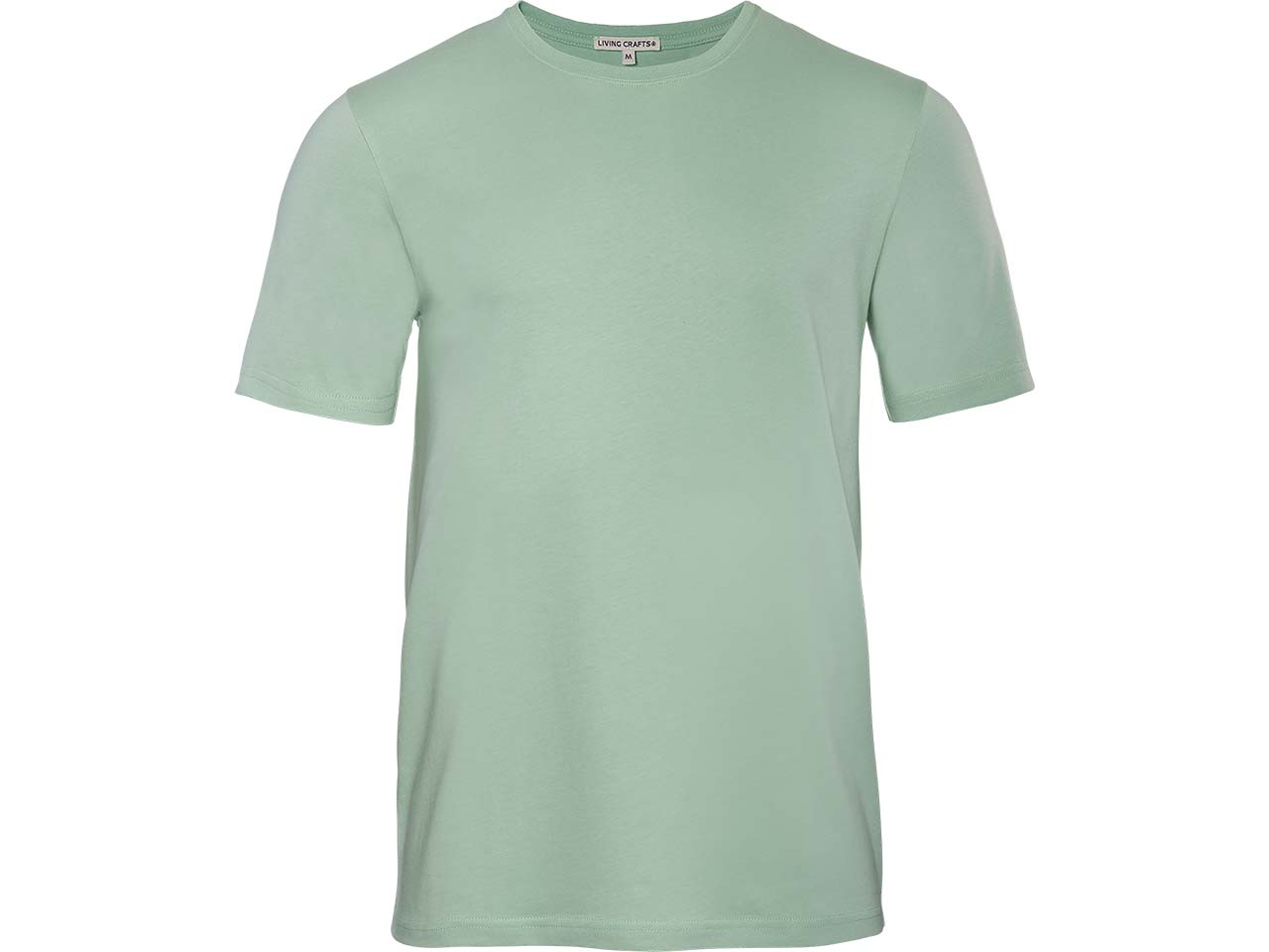 Living Crafts Bio-Herren-T-Shirt 'THERREL' mit Rundhalsausschnitt, seagrass, Gr. S