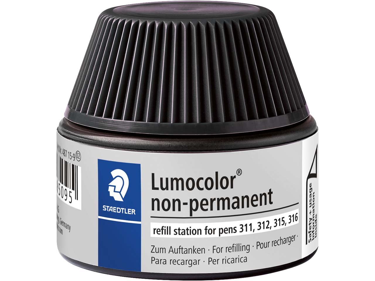 STAEDTLER Nachfülltinte für Universalstift "Lumocolor" wasserlöslich, schwarz