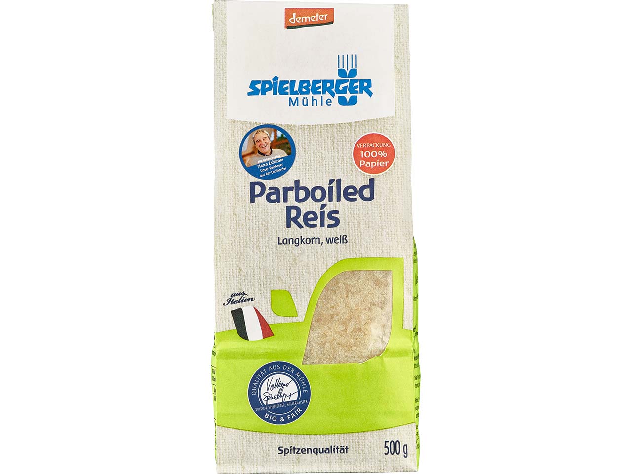 Spielberger Mühle Bio-Langkornreis weiß, parboiled, 500 g