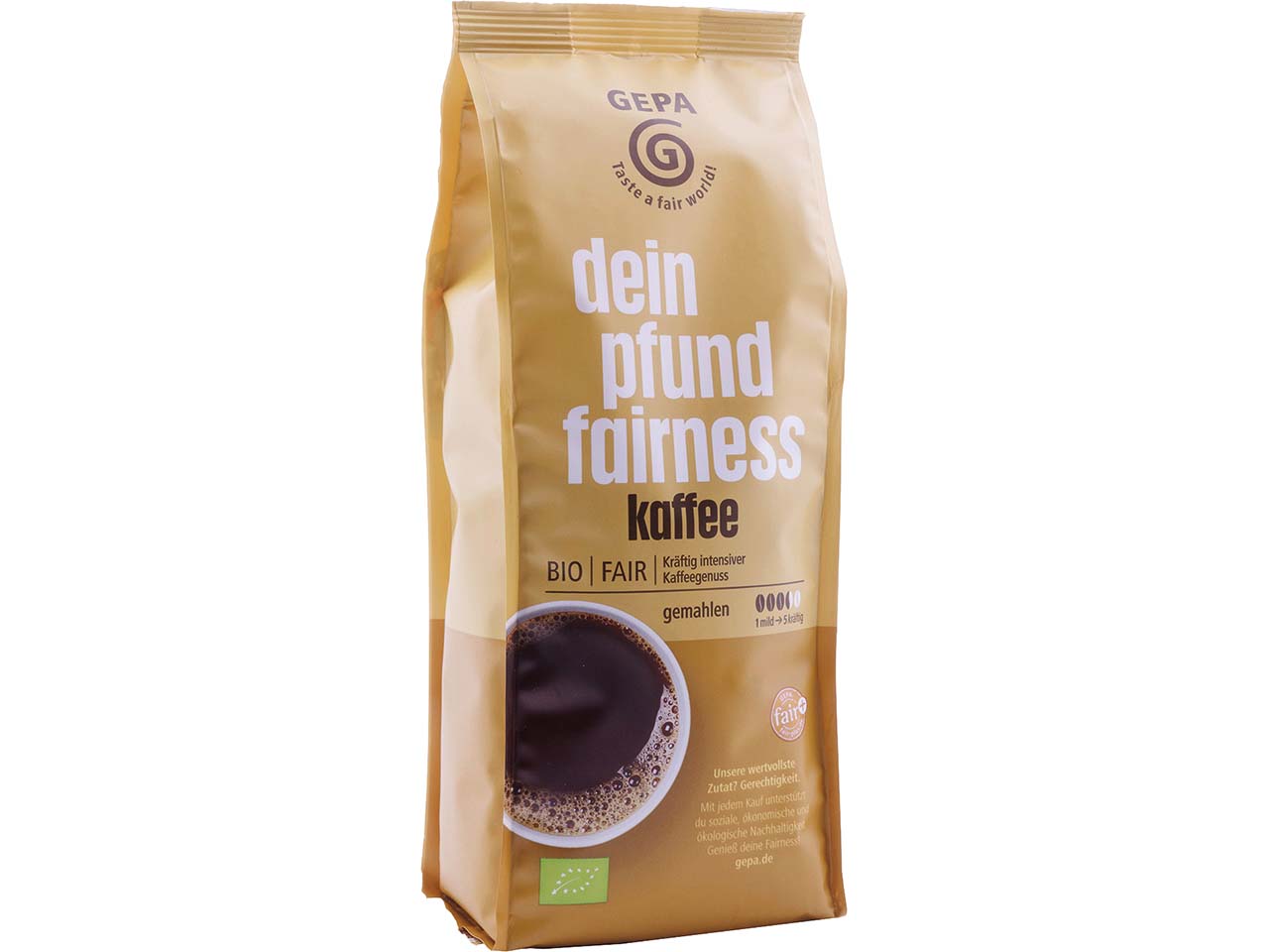 GEPA Bio-Kaffee "Dein Pfund Fairness" gemahlen, 500 g