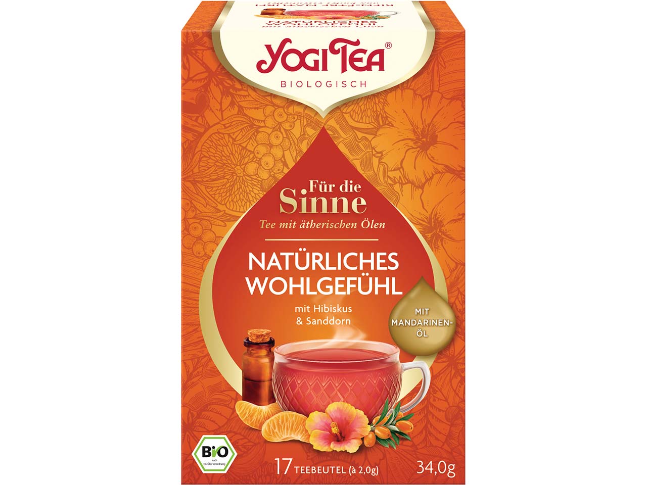 YOGI TEA Bio-Früchtetee "Natürliches Wohlgefühl", 34 g