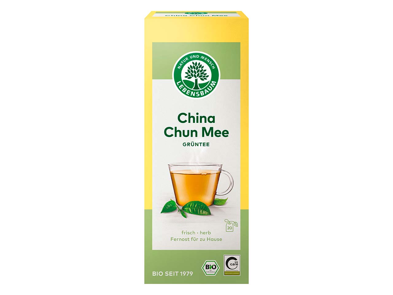 LEBENSBAUM Grüner Bio-Tee China Chun Mee, 20 x 1,5 g