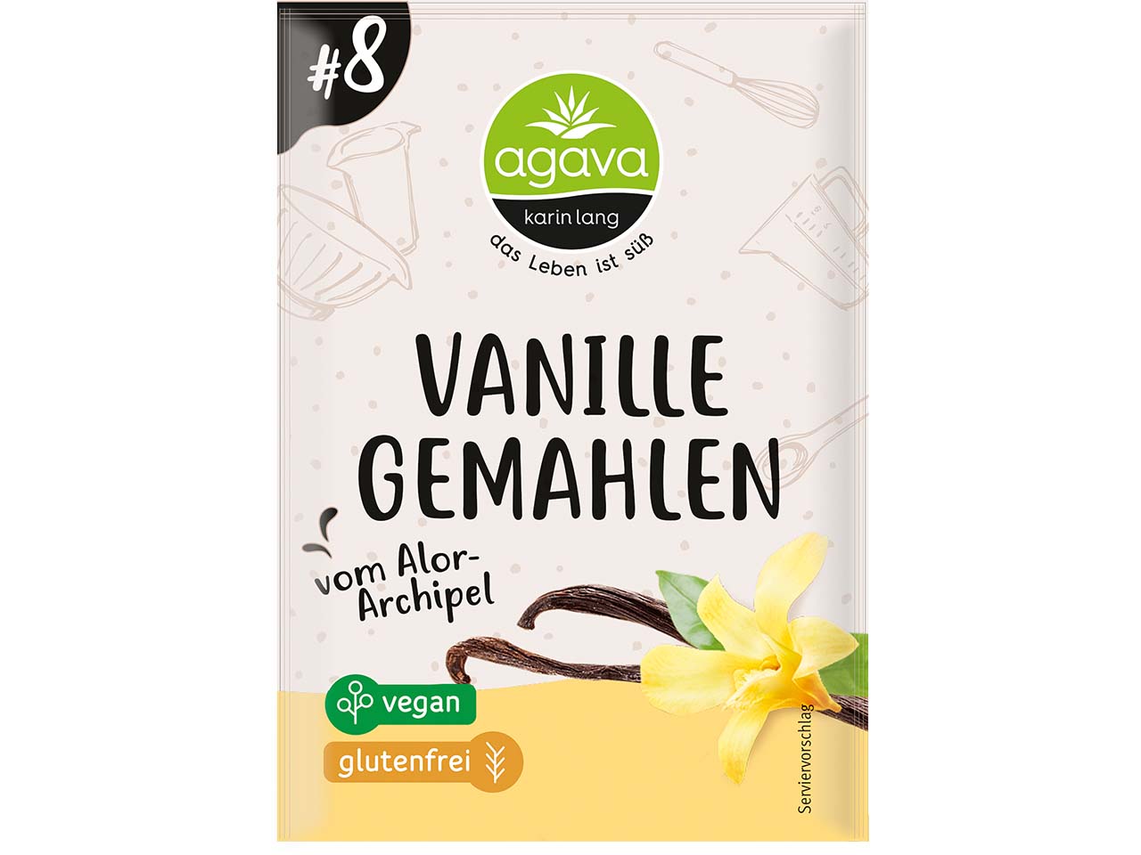 agava Bio-Vanille gemahlen, 5 g