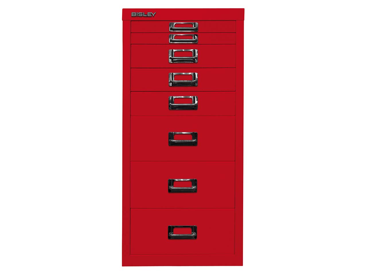 Schubladenschrank 8 Schübe, DIN A4 rot