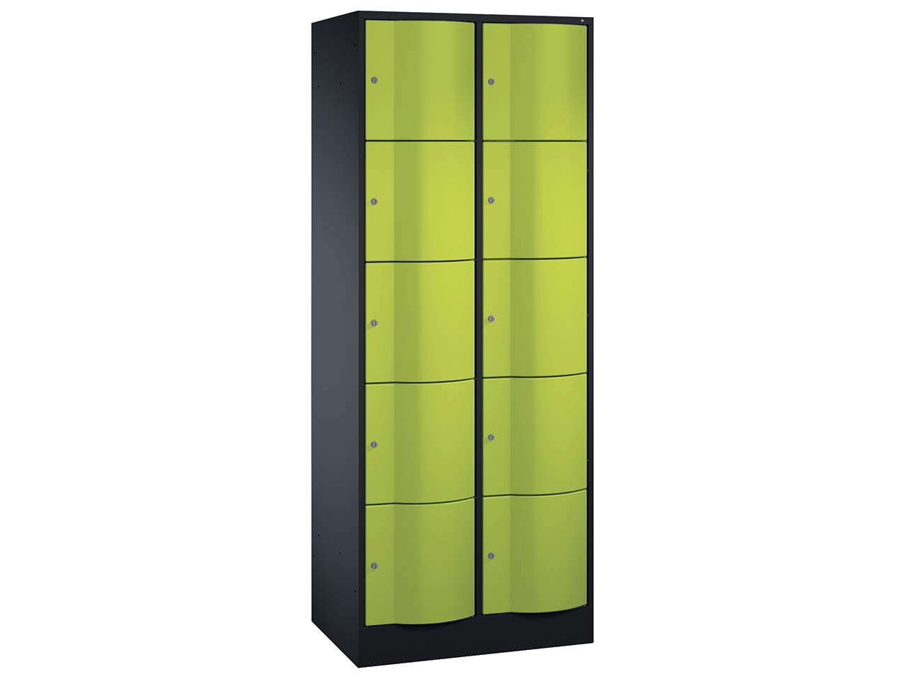 Schließfachschrank 2 Türme an/gr 5er