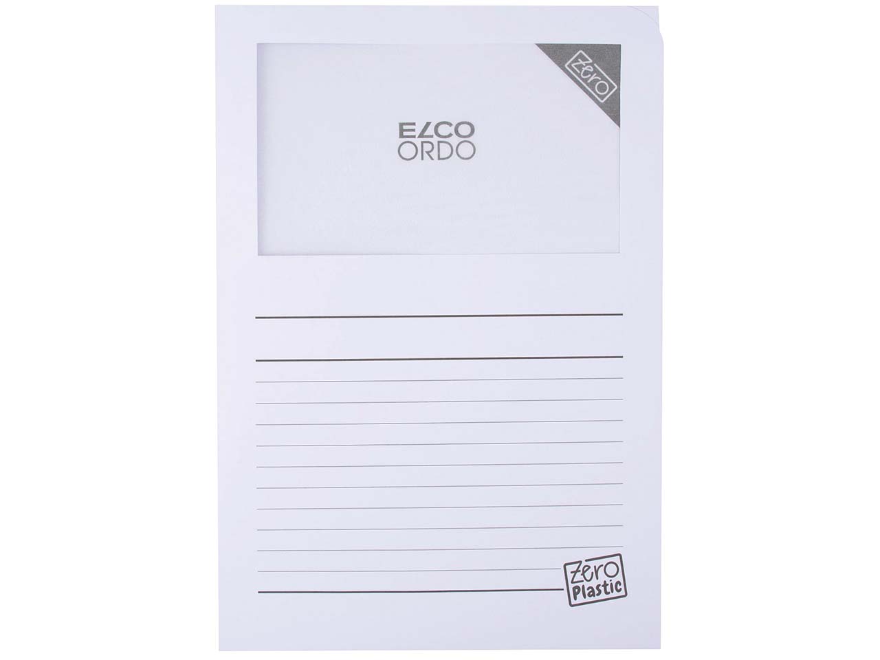 5 x 10 Elco Sichtmappe/Fenstermappe "Ordo zero" farbig sortiert