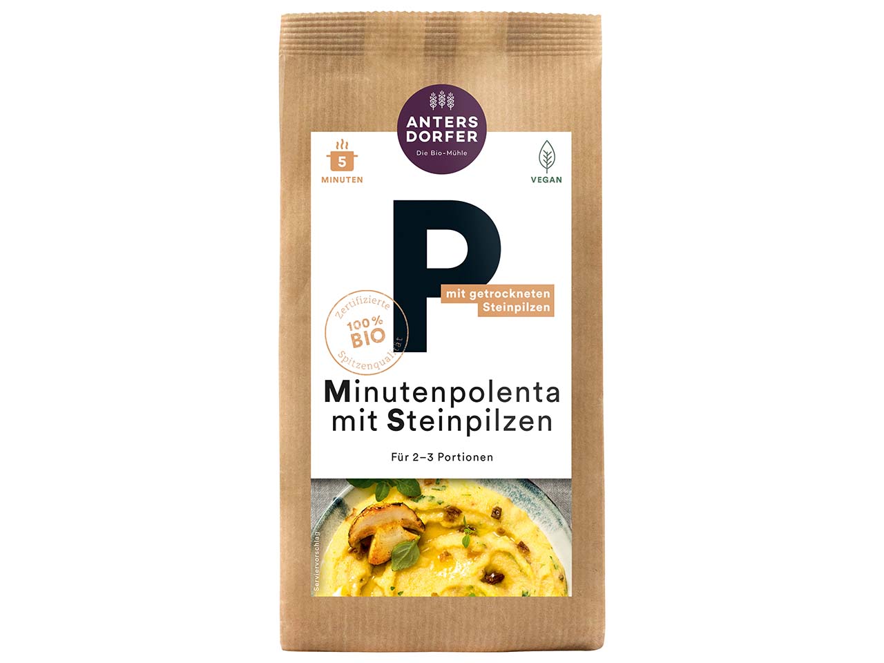 Antersdorfer Minutenpolenta mit Steinpilzen 150 g