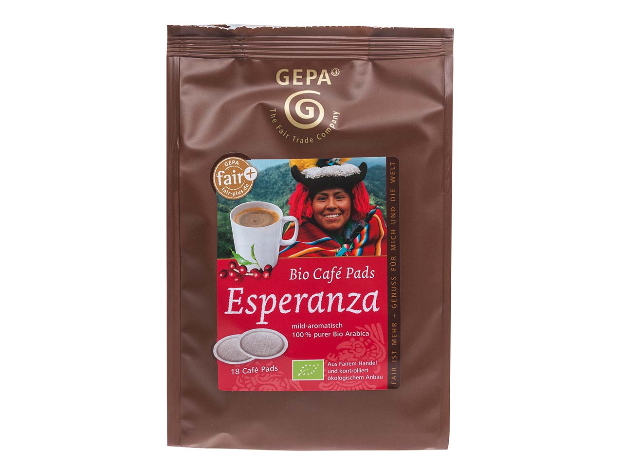 GEPA Bio Kaffeepads "Esperanza" 18 x 7 g
