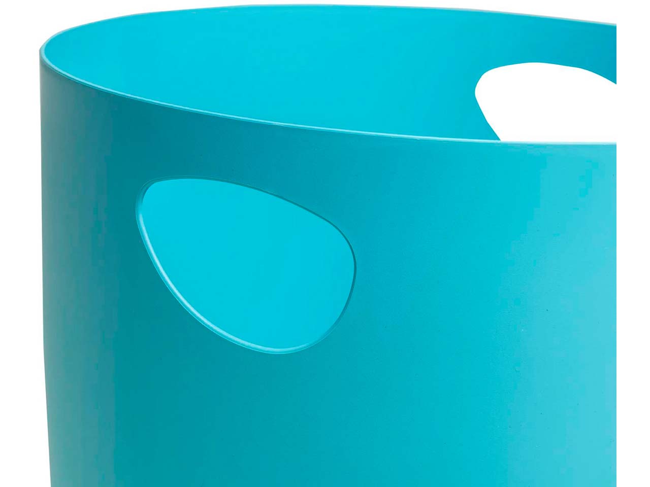 Exacompta Papierkorb mit Griffen "Ecobin Pop'N Co" 15 l, cyan