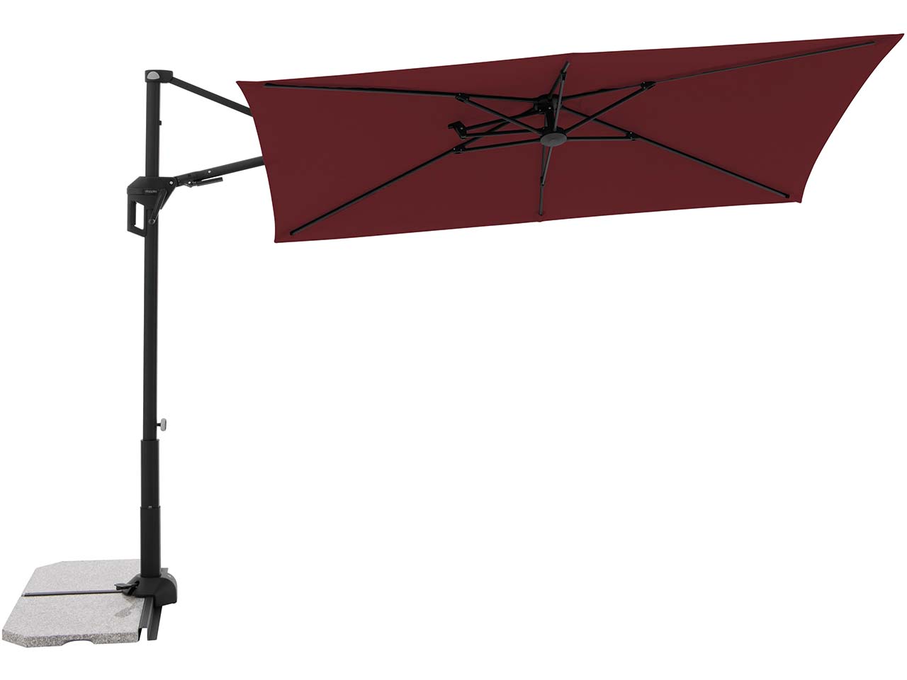 doppler Pendelschirm "ACTIVE Pendel Green Edition" 240 x 135 cm, bordeaux