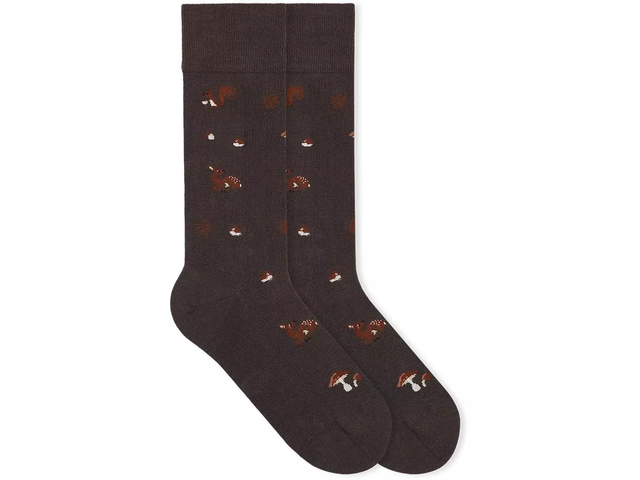 VON JUNGFELD Bio-Socken "Forest", chestnut brown, Gr. 39/42