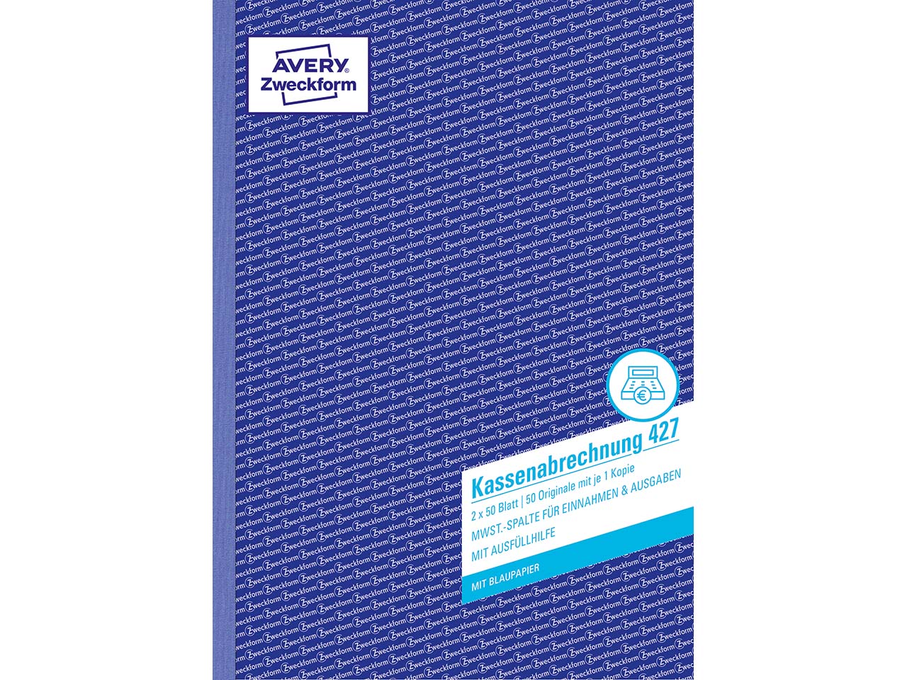 Avery Zweckform Formularbuch '427' Kassenabrechnung ECF