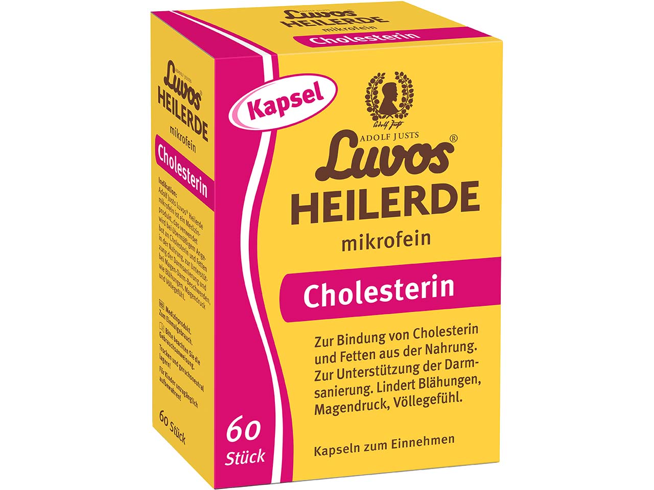 Luvos Heilerde-Cholesterin-Kapseln, mikrofein, 60 Stk.