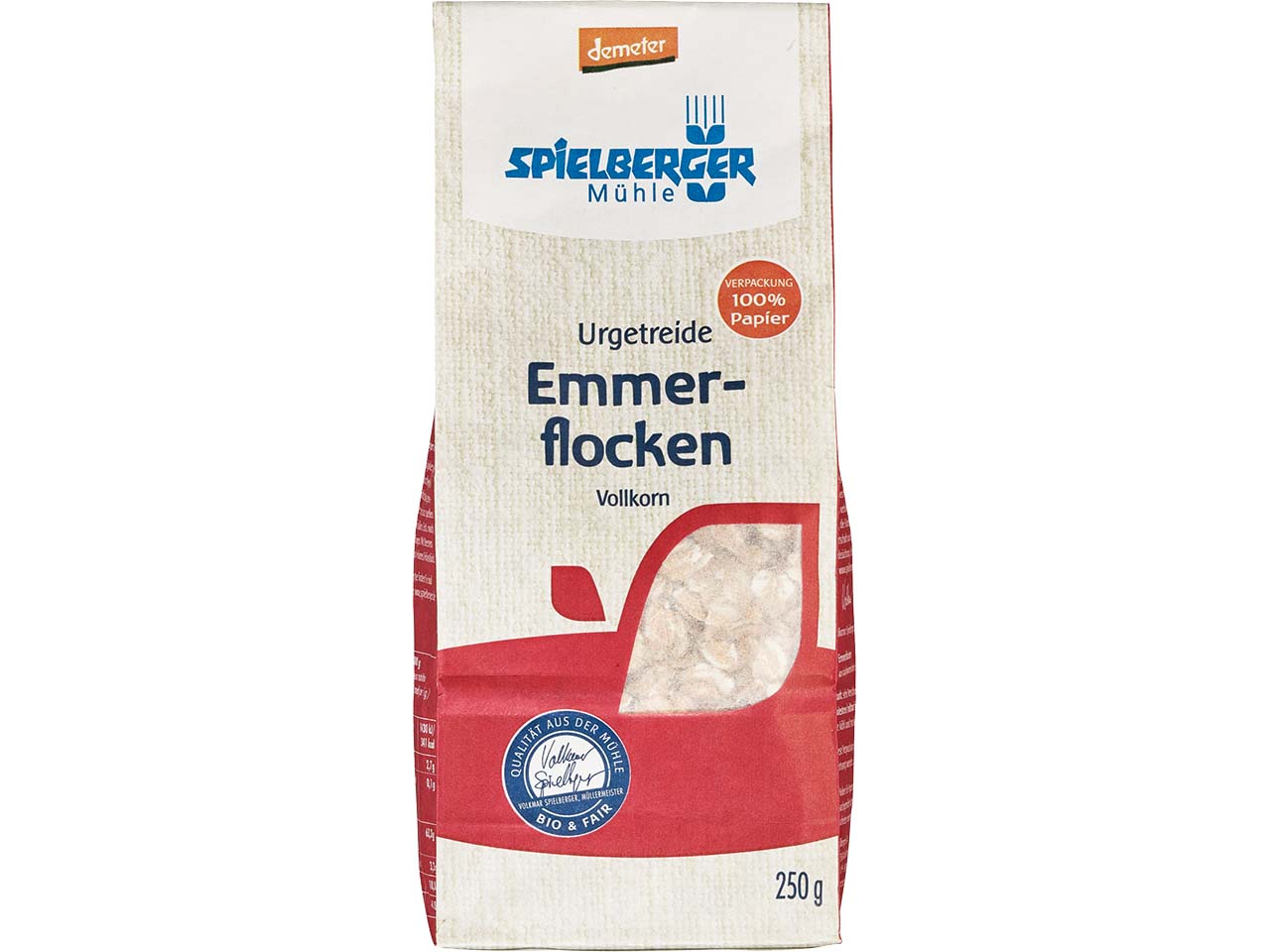 Spielberger Mühle Bio-Urgetreide Emmerflocken, 250 g