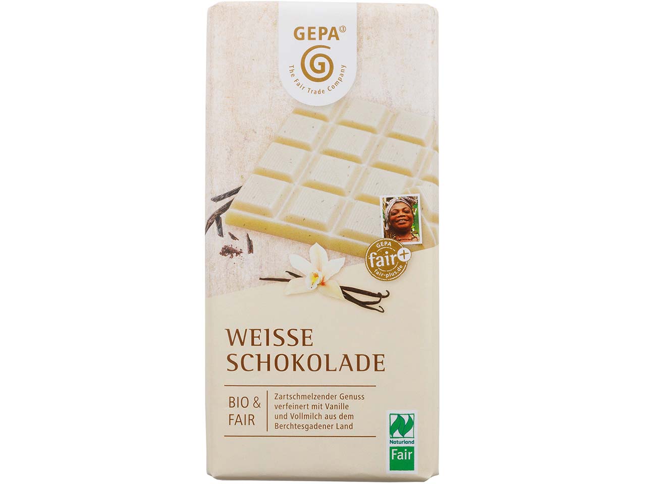GEPA Weiße Bio-Schokolade, 100 g