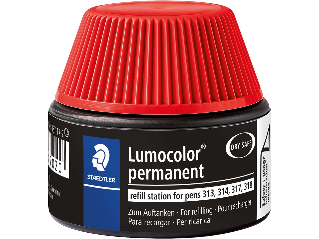 STAEDTLER Nachfülltinte für Universalstift "Lumocolor" permanent, rot