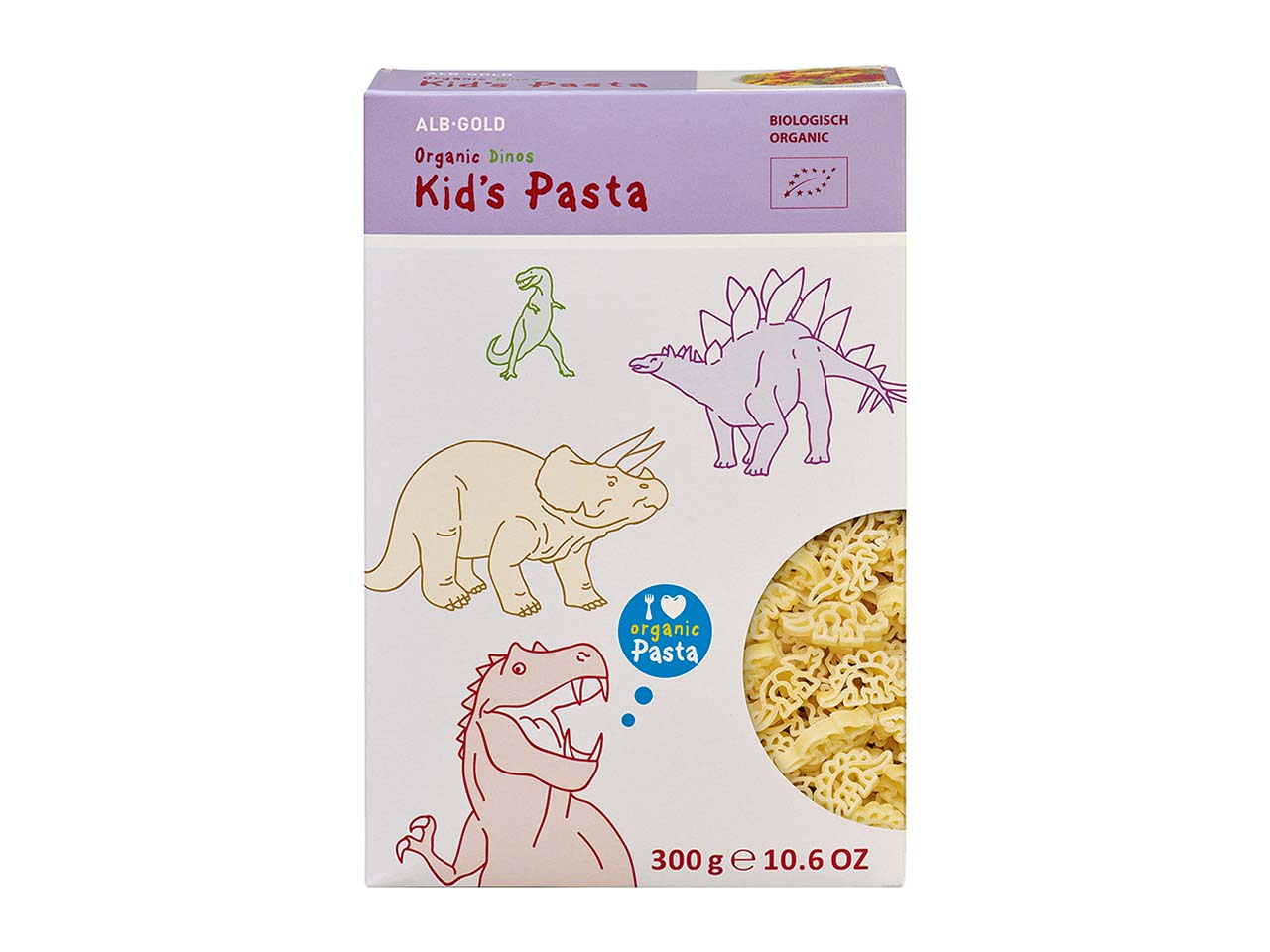 ALB-GOLD Bio-Pasta "Kid´s Dinos", 300 g