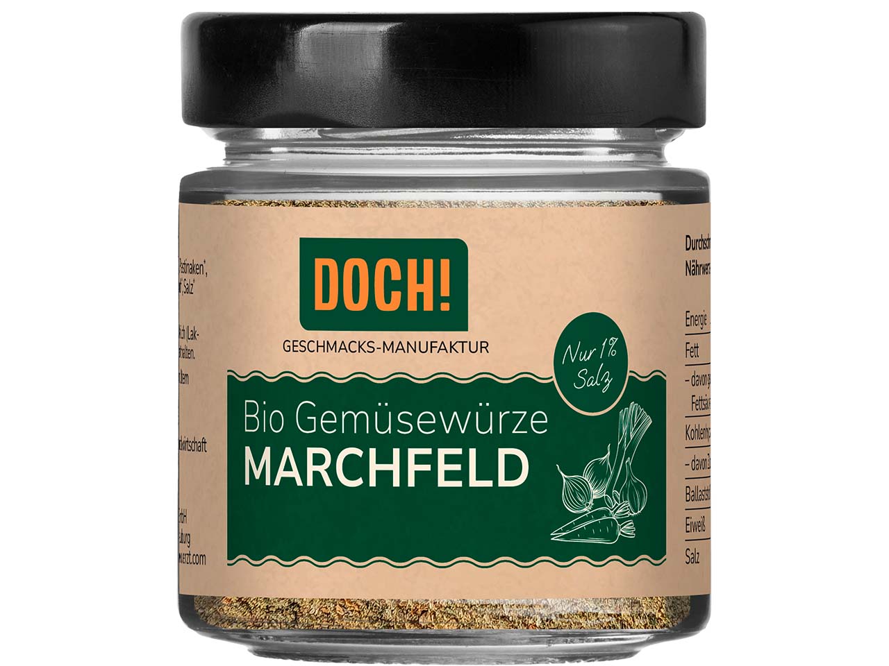 DOCH! Bio-Gewürzmischung Gemüsewürze "MARCHFELD" Glas, 60 g