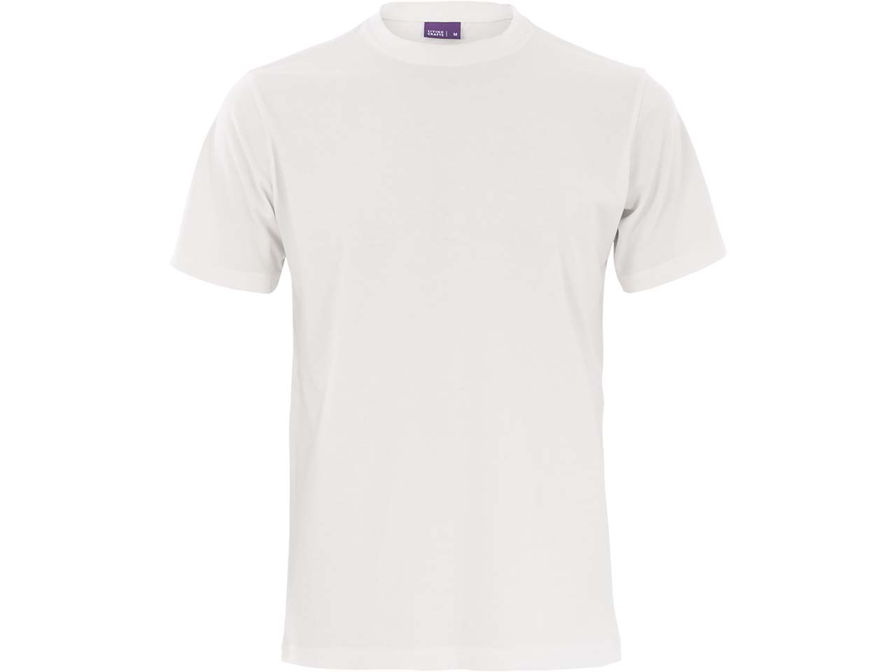 Living Crafts Bio-Herren-T-Shirt "CLARK" mit Rundhalsausschnitt, white, Gr. S