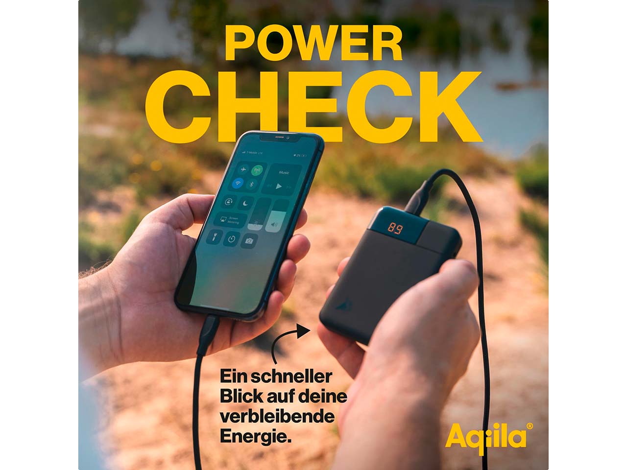 Aqiila Powerbank "Powerbird B5" 5.000 mAh, schwarz
