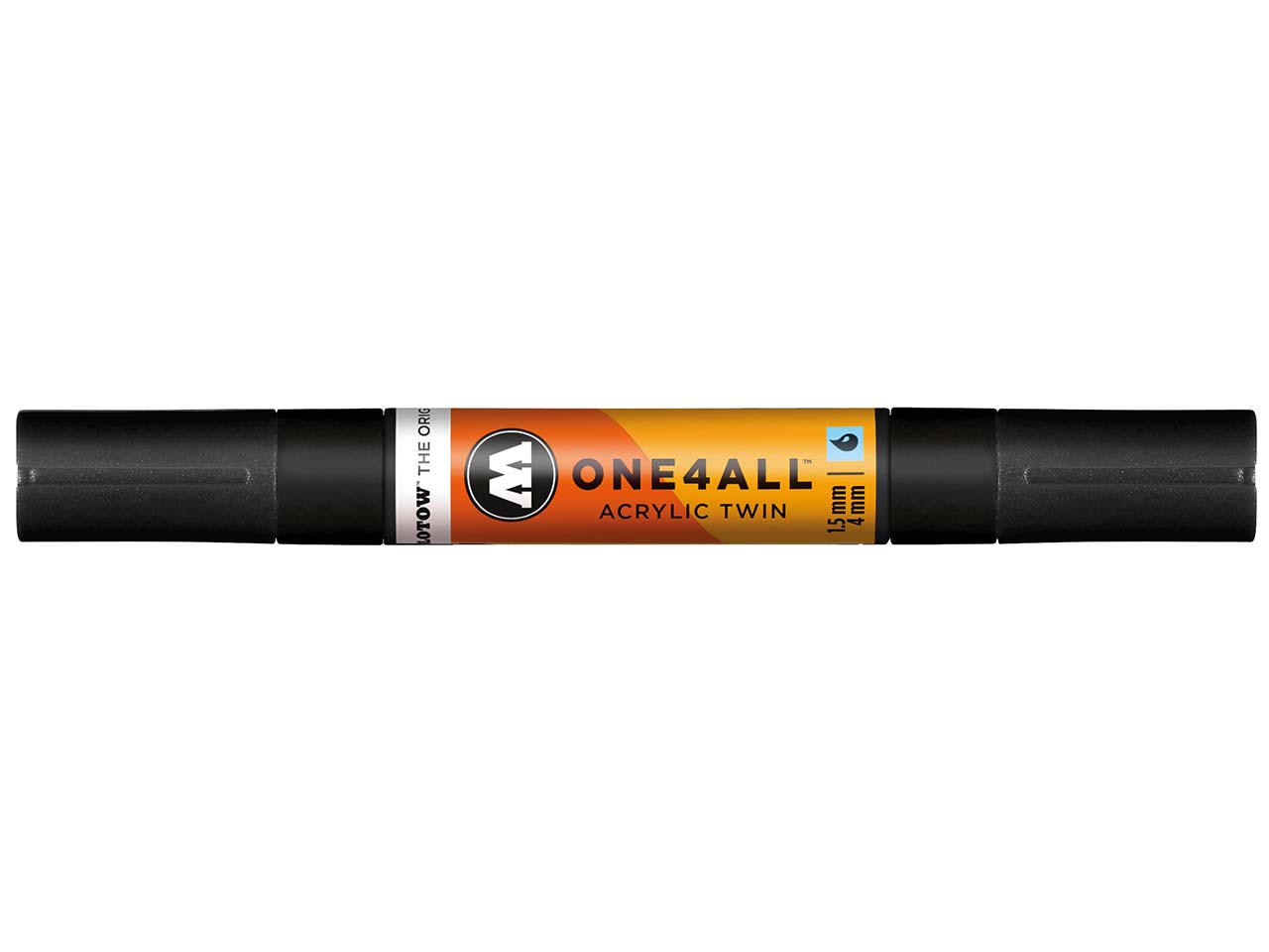 MOLOTOW Permanent-Marker "One4All Acryl Twin 180" signalschwarz
