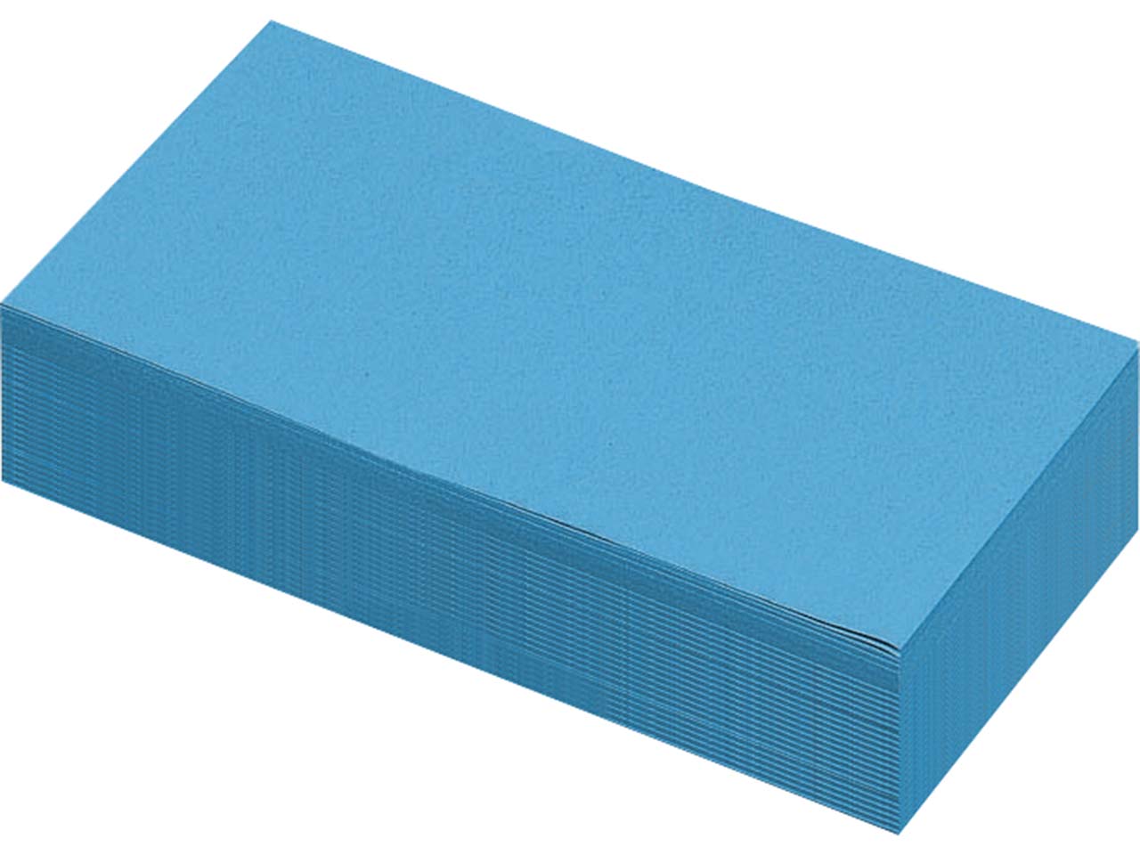 250 Blatt Moderationspapier Rechteck 10x20 blau