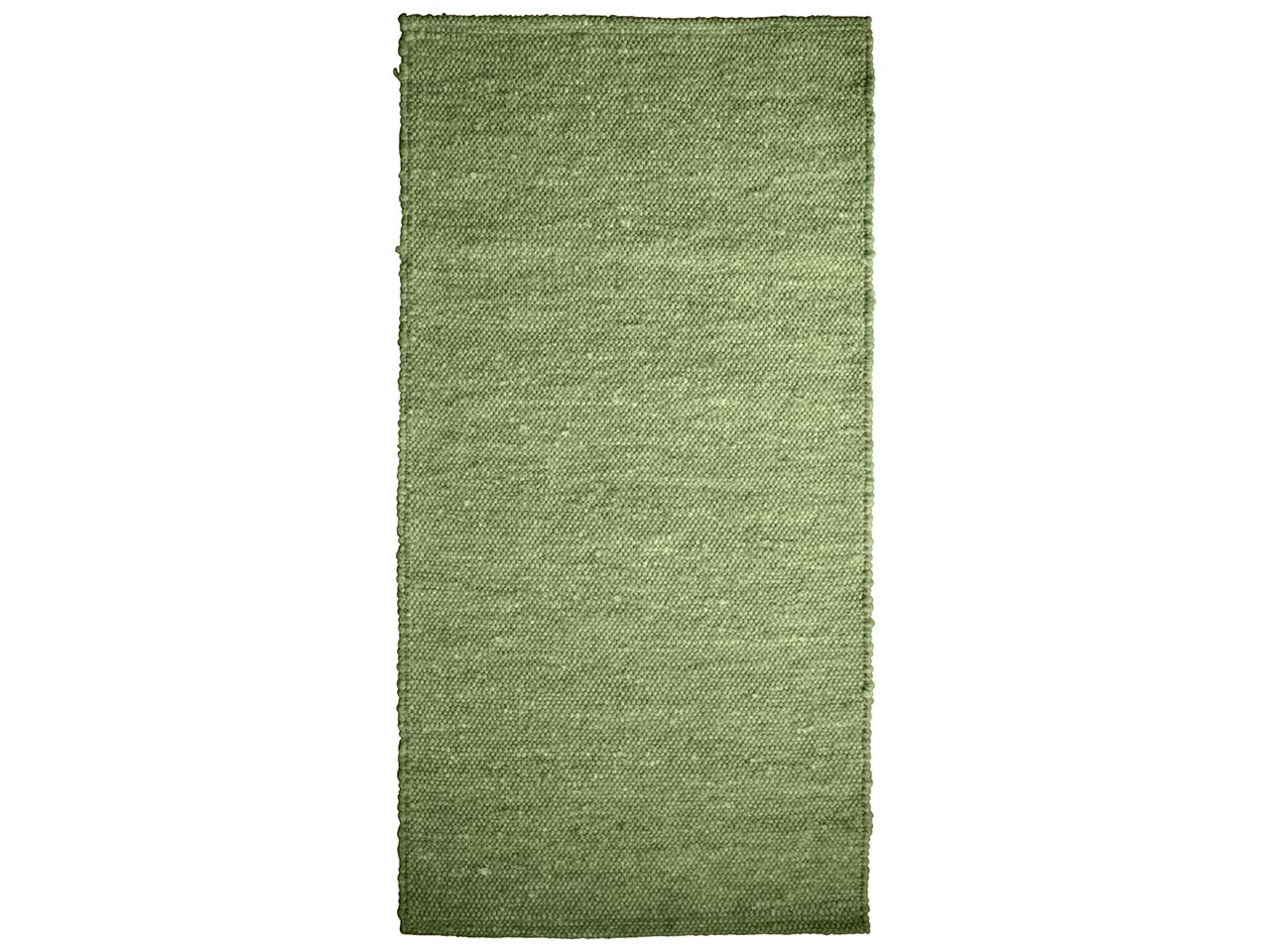 Schurwollteppich "Alz" grün (B x T) 60 x 120 cm