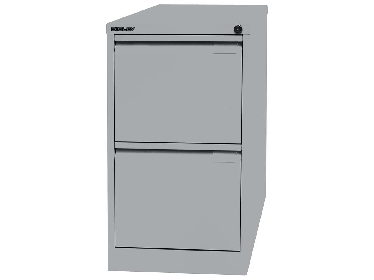 Bisley Hängeregistraturschrank silber 2 Schubladen 1-bahnig