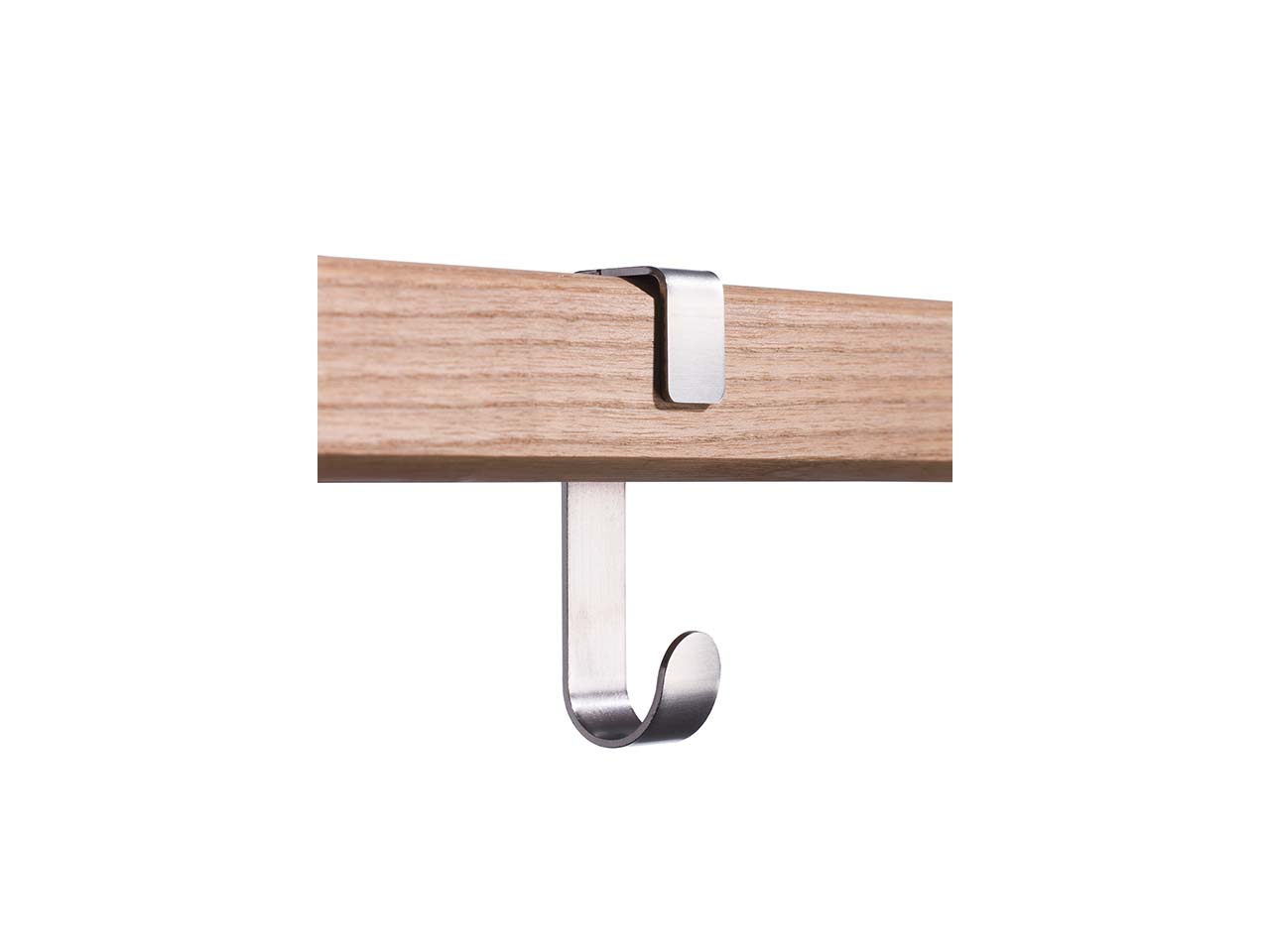 SIDE BY SIDE 4er Pack Haken für Garderobe "New Hang On" aus Edelstahl