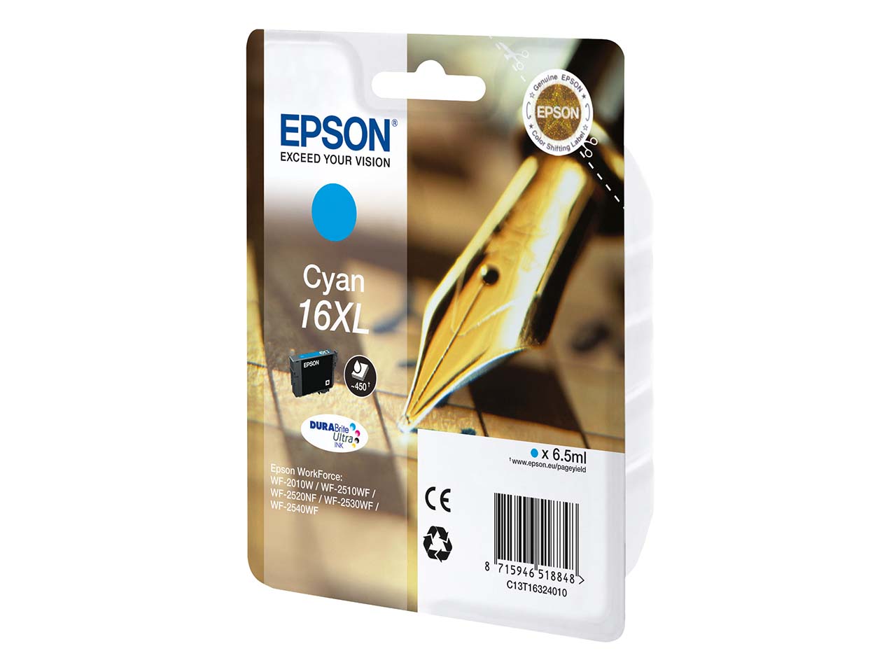 Epson Tintenpatrone 16 XL cyan