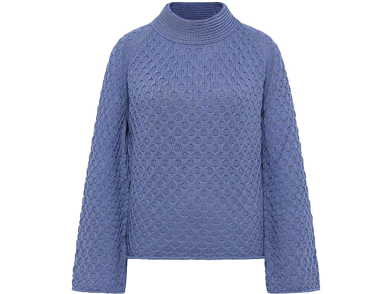 tranquillo Bio-Damen-Pullover mit Fledermausärmeln, indigo, Gr. S