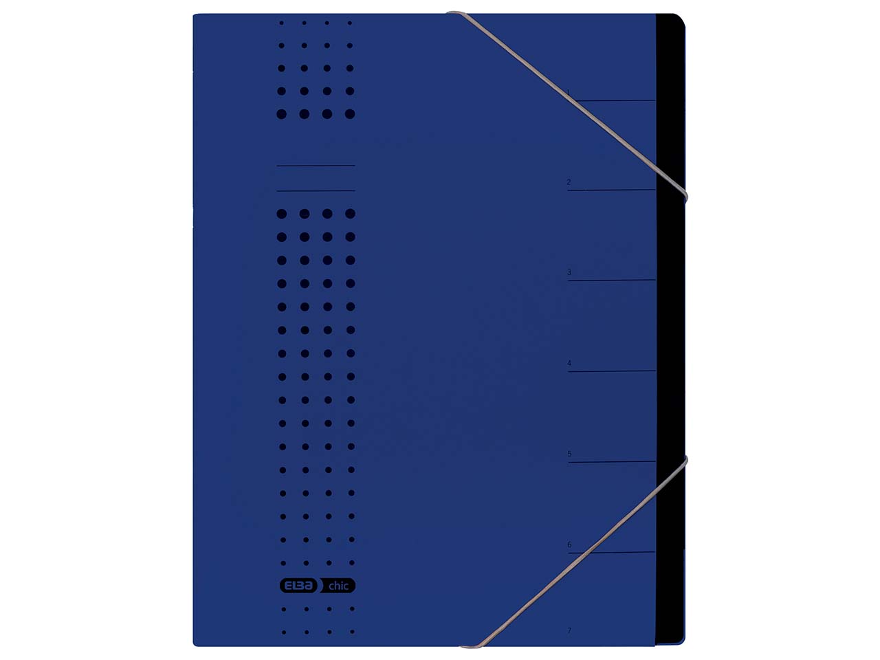 ELBA Ordnungsmappe 'chic' 7 Fächer dunkelblau