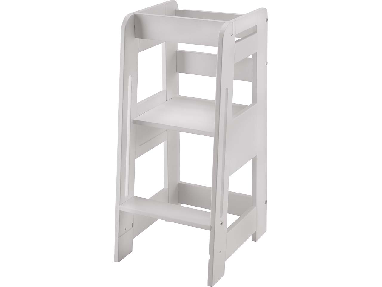 Lernturm B 42 x T 52 x H 89 cm, zweifach verstellbare Stufen, Buche weiß