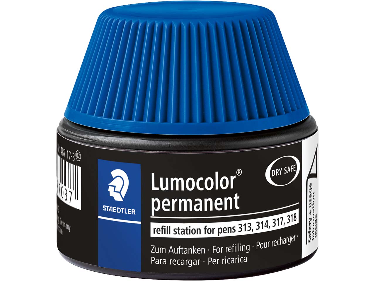 STAEDTLER Nachfülltinte für Universalstift "Lumocolor" permanent, blau