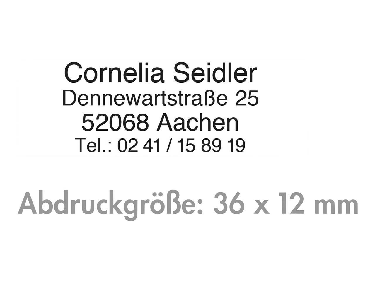 Ersatz-Stempelplatte für Trodat Stempel 6/4911