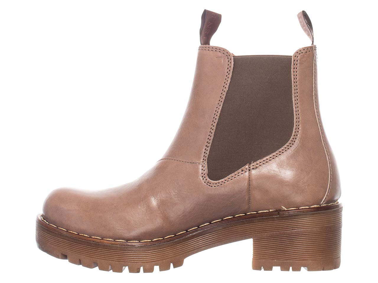 Ten Points Damen-Stiefeletten "Clarisse" taupe, Gr. 40