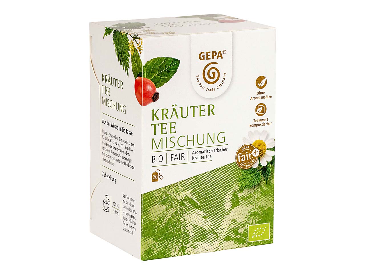 GEPA Bio-Kräutertee, 20 x 1,7 g