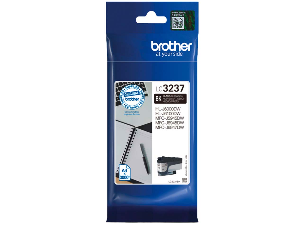 Brother Tintenpatrone LC-3237BK schwarz