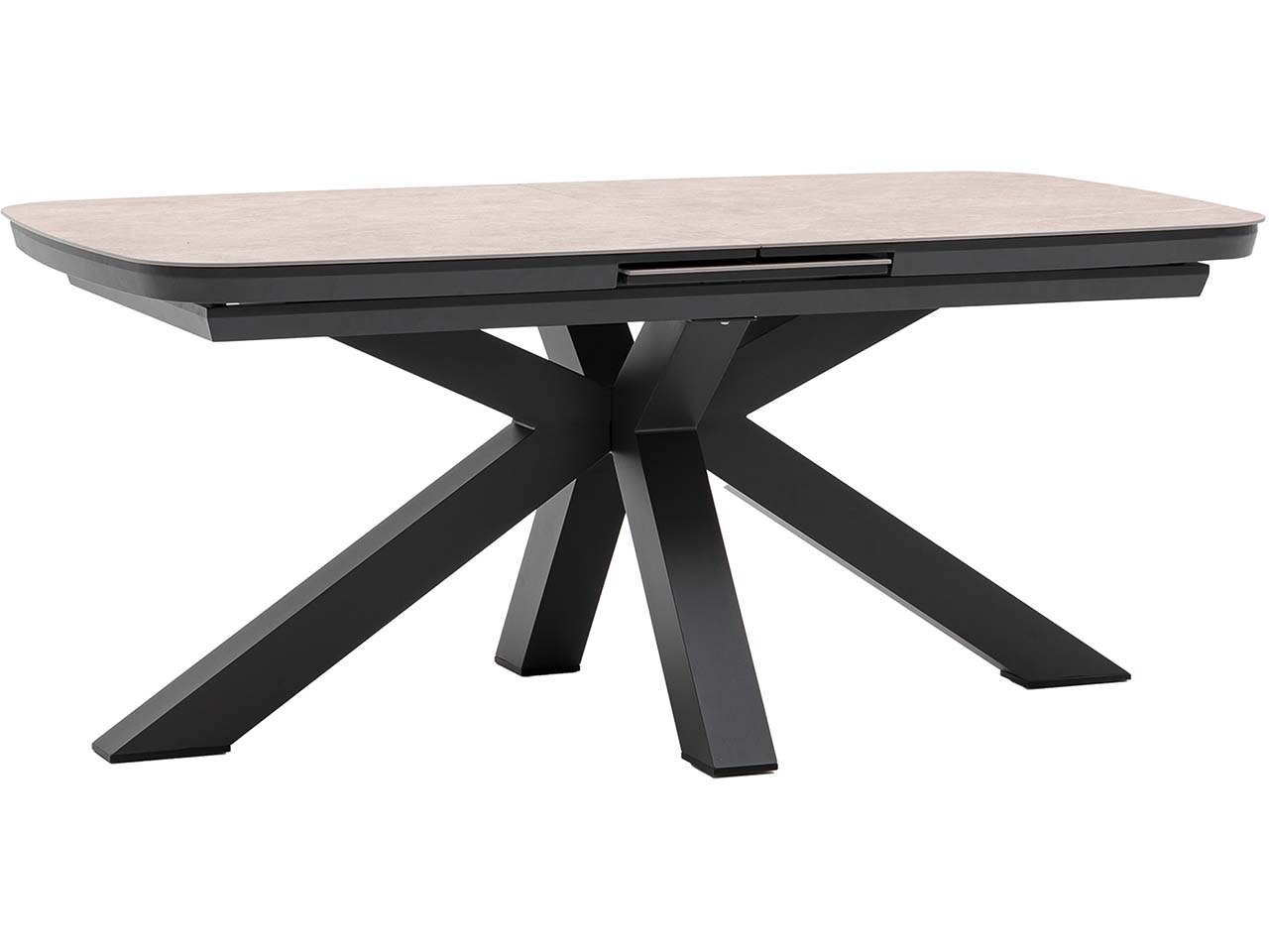 Gartentisch "Torino" B180/220 x T 100 x H 76 cm, ausz. Sinterstein, Aluminium, anthrazit