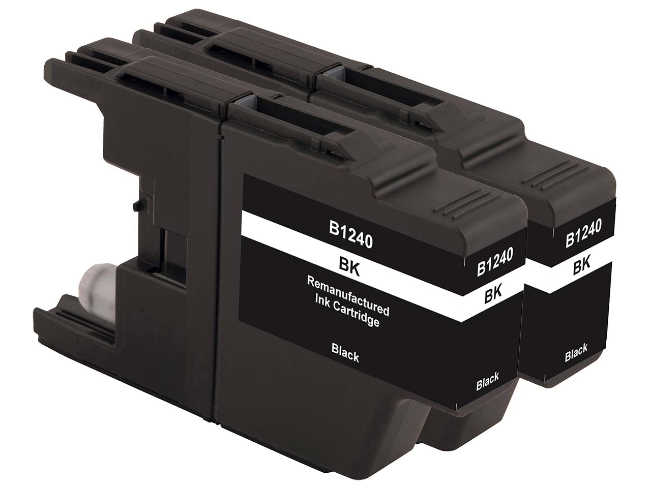 memo Doppelpack Tintenpatronen ersetzt Brother LC-1240BK schwarz
